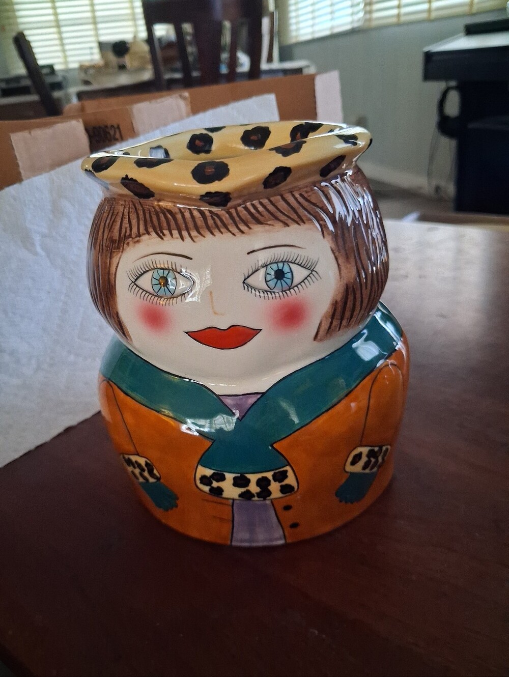 "Emily" Bella Casa Collection By Susan Paley For Ganz Hand-Painted Vase